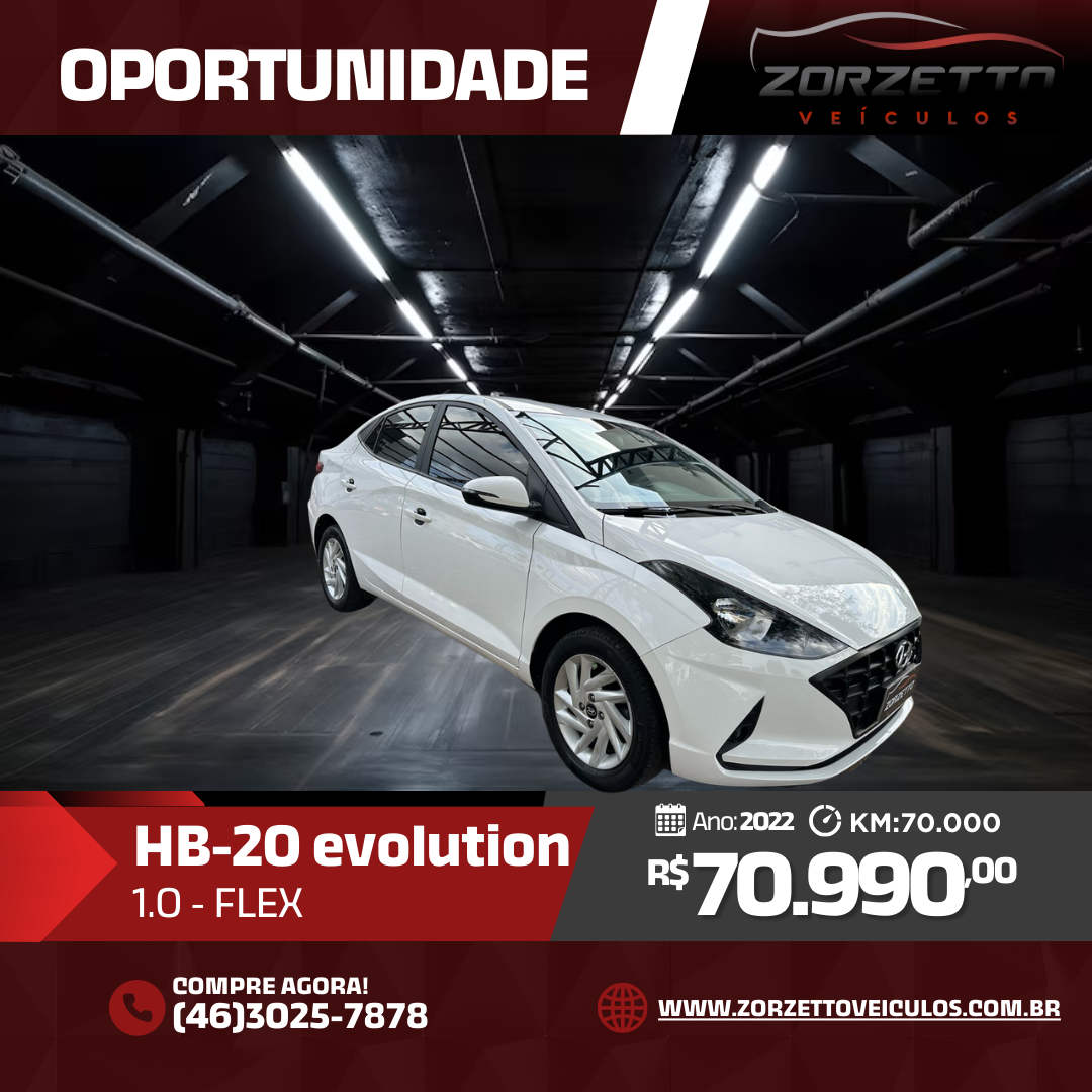 Hyundai HB20 Sedan 1.0 Evolution